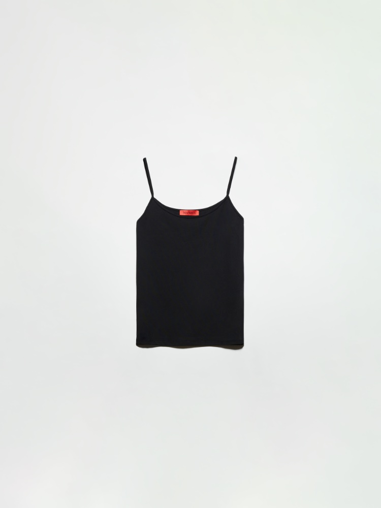 Stretch jersey top - BLACK - MAX&Co.