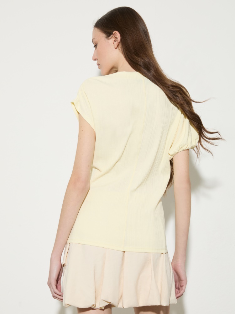 Haut asymétrique côtelé - MAX&Co. - 2