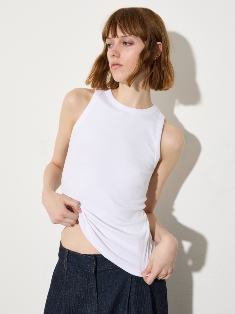 Ribbed cotton vest top - MAX&Co.