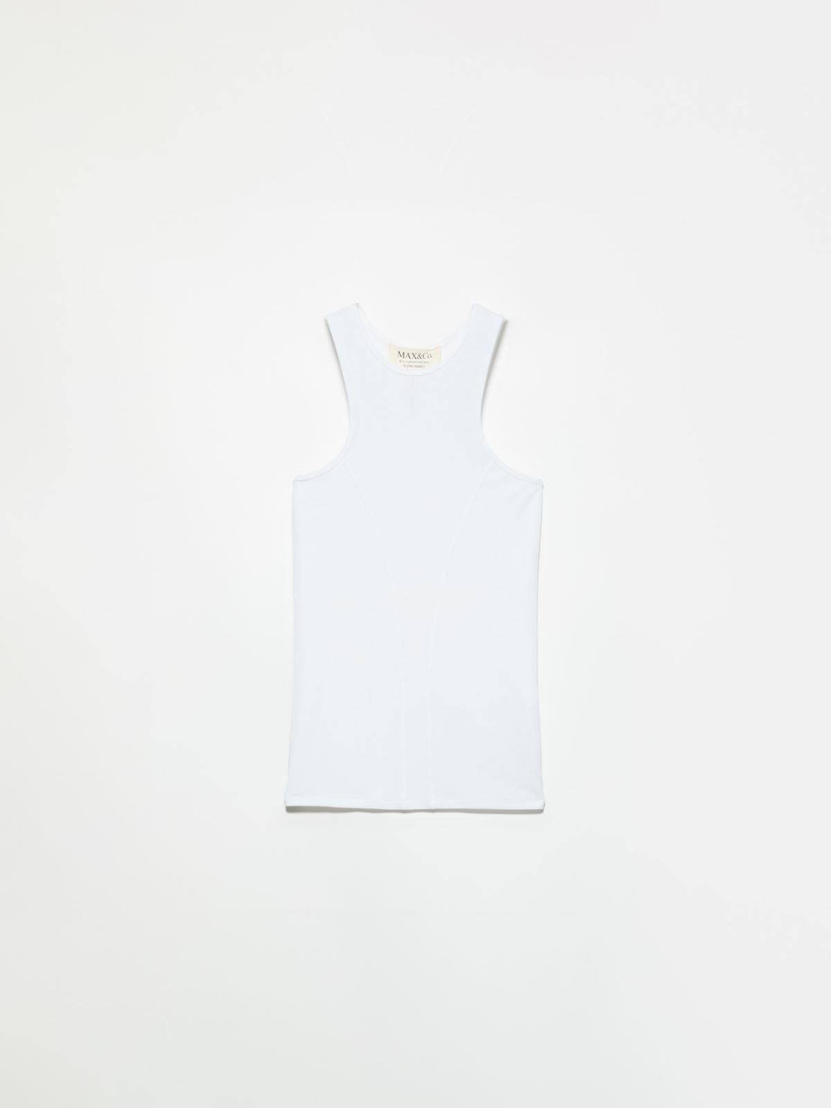 Ribbed tank top Sami Miró &Co.llaboration - OPTICAL WHITE - MAX&Co. - 5