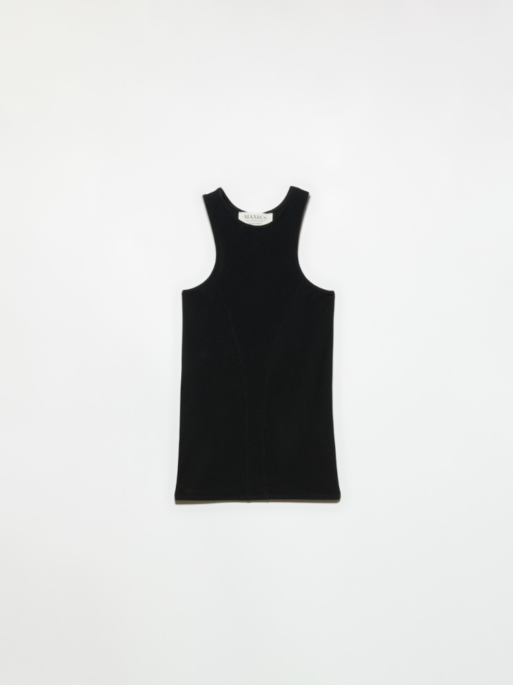 Ribbed tank top Sami Miró &Co.llaboration - BLACK - MAX&Co.