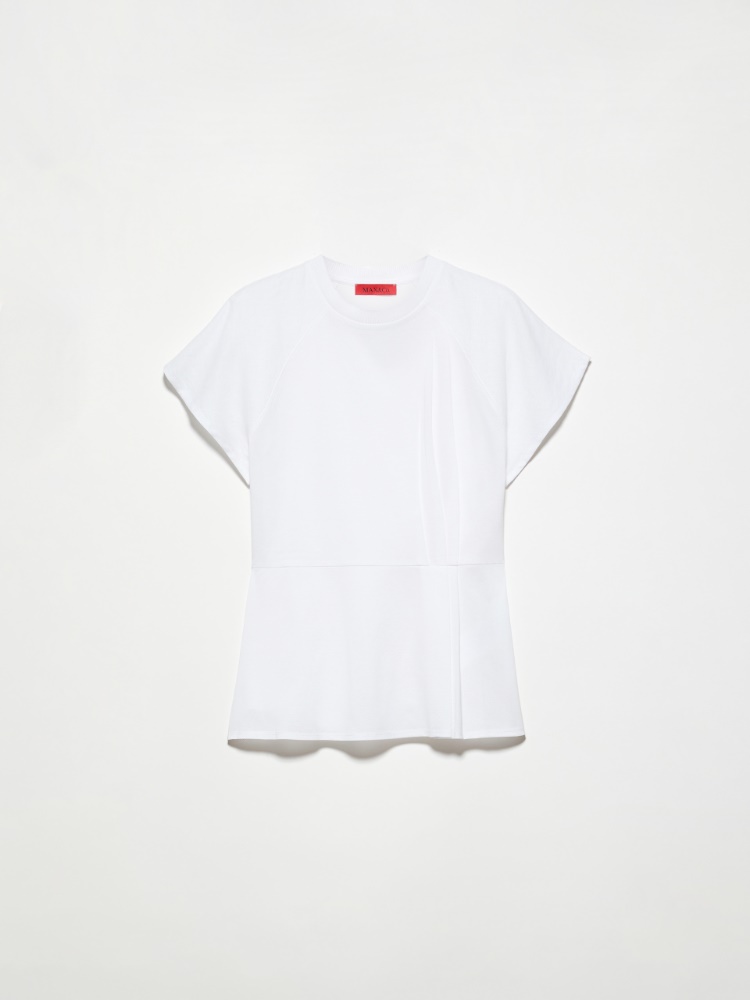 Cotton piqué and linen T-shirt - MAX&Co. - 5