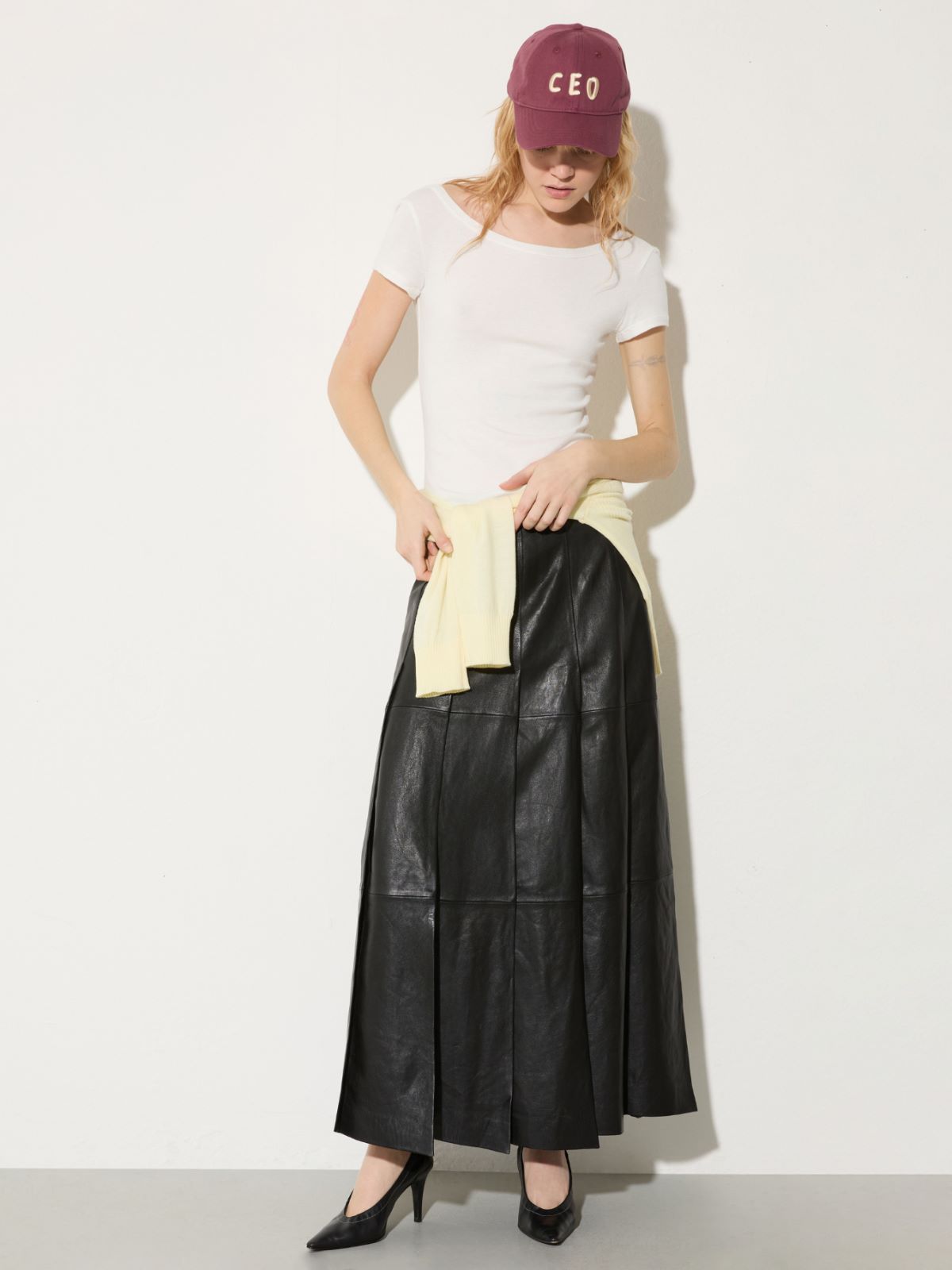 Slim-fit jersey T-shirt - WHITE - MAX&Co. - 4