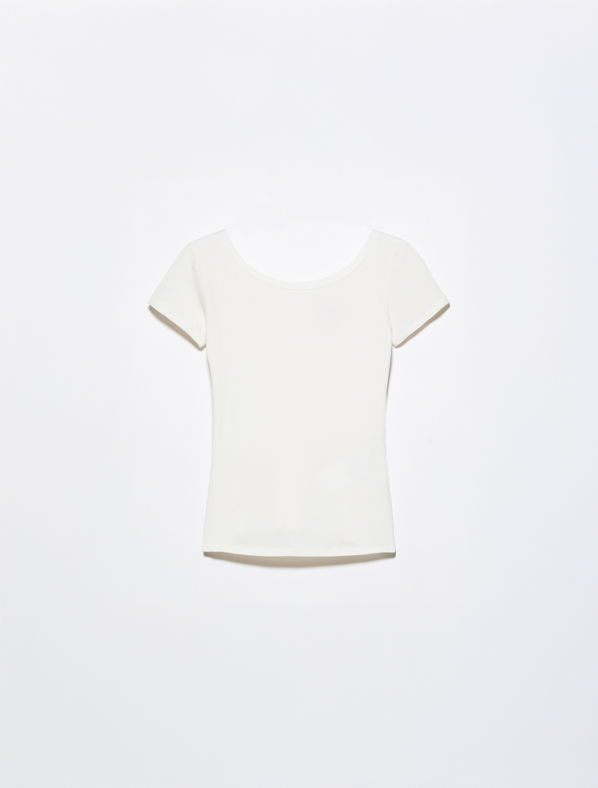 Slim-fit jersey T-shirt - WHITE - MAX&Co. - 5