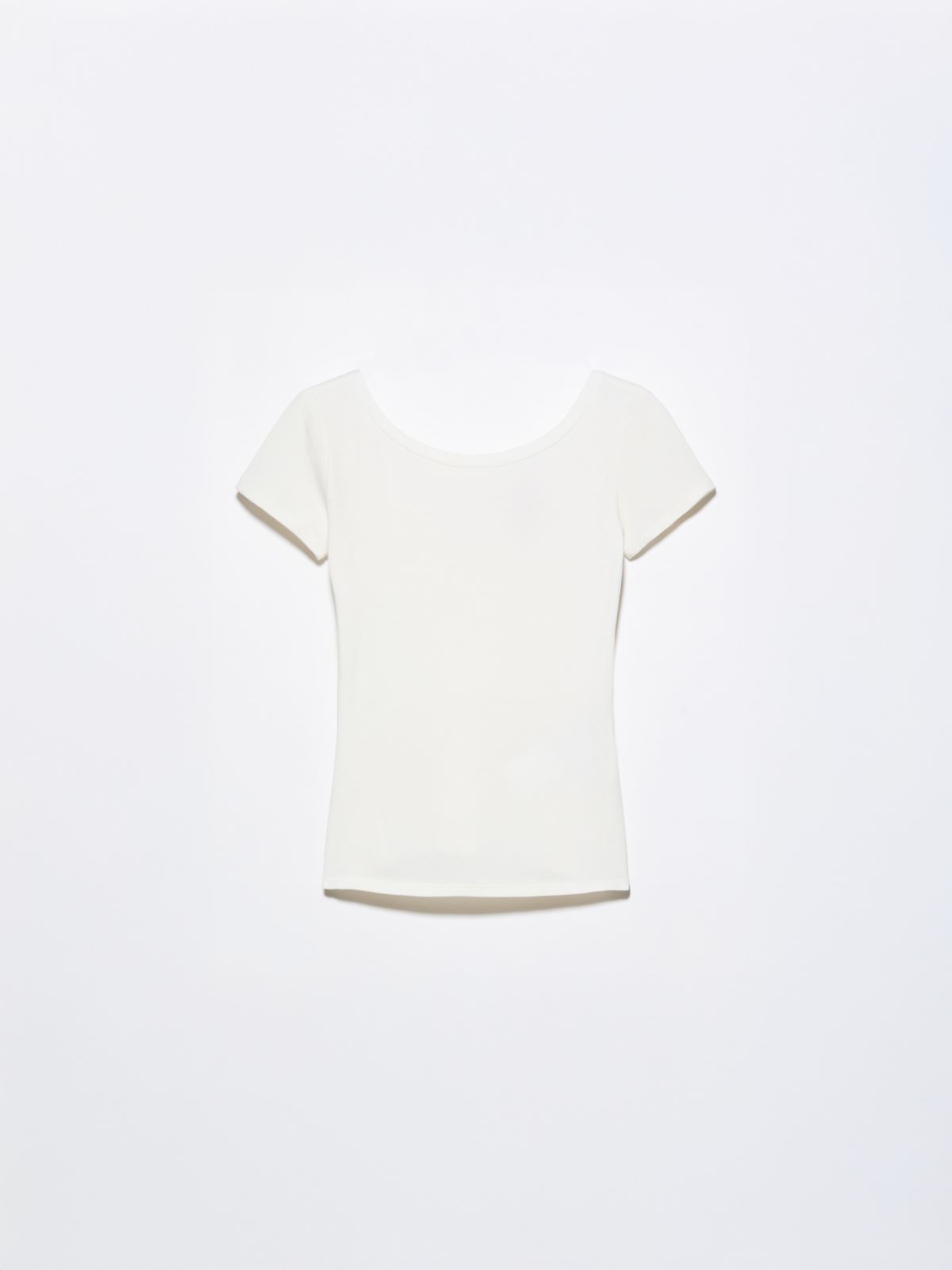 Slim-fit jersey T-shirt - WHITE - MAX&Co. - 5