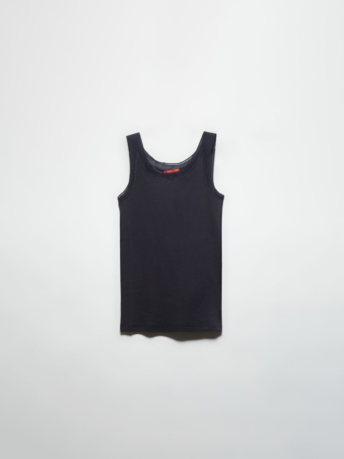 Ribbed cotton tank top - ULTRAMARINE - MAX&Co. - 5