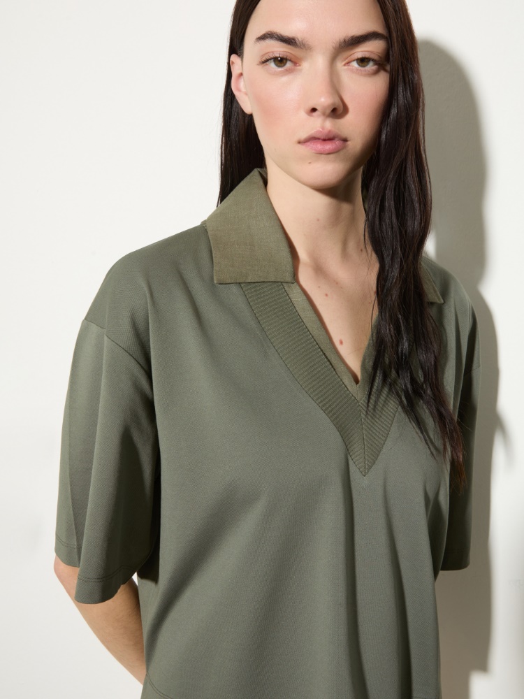 Cotton and linen layered T-shirt - MAX&Co. - 3