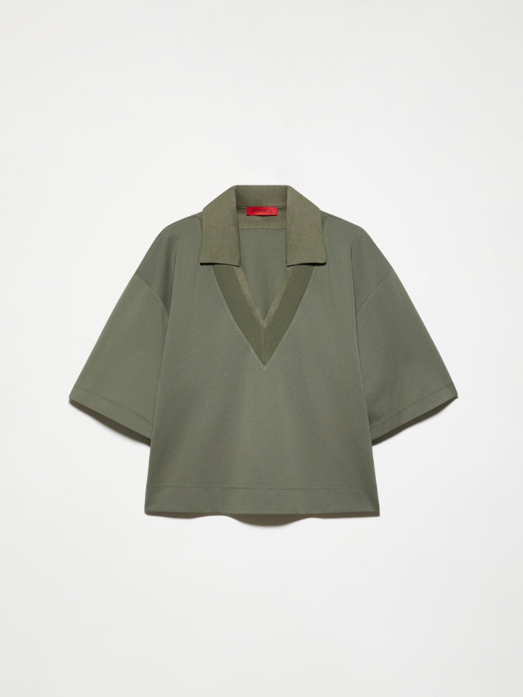 Cotton and linen layered T-shirt - MAX&Co. - 5