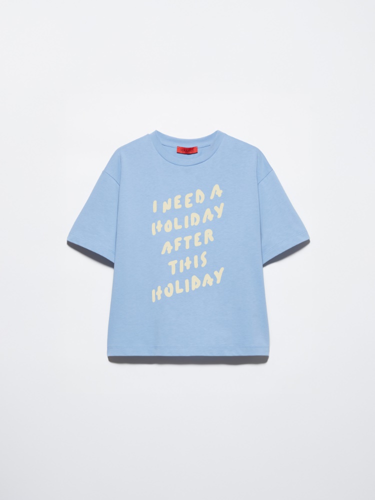 P. Terzini &Co.llaboration T-shirt - LIGHT BLUE - MAX&Co.