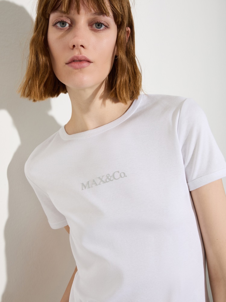 Slim Fit T-Shirt mit Logo - MAX&Co. - 3