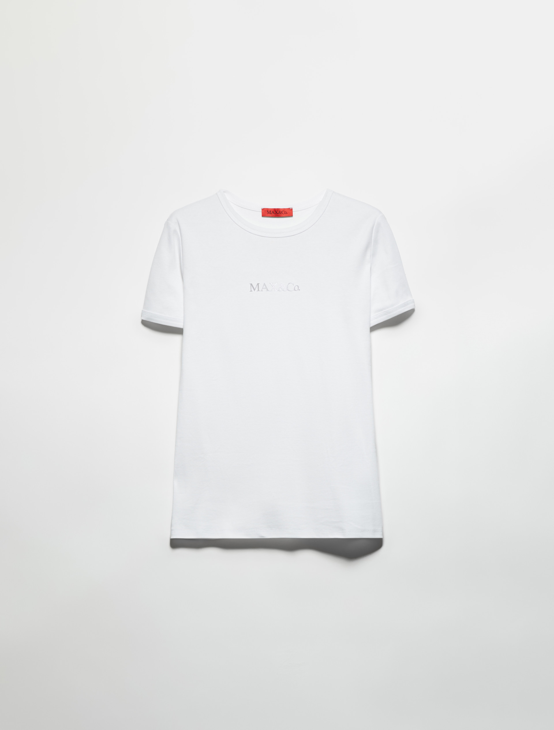 Slim-fit logo T-shirt - OPTICAL WHITE - MAX&Co. - 5