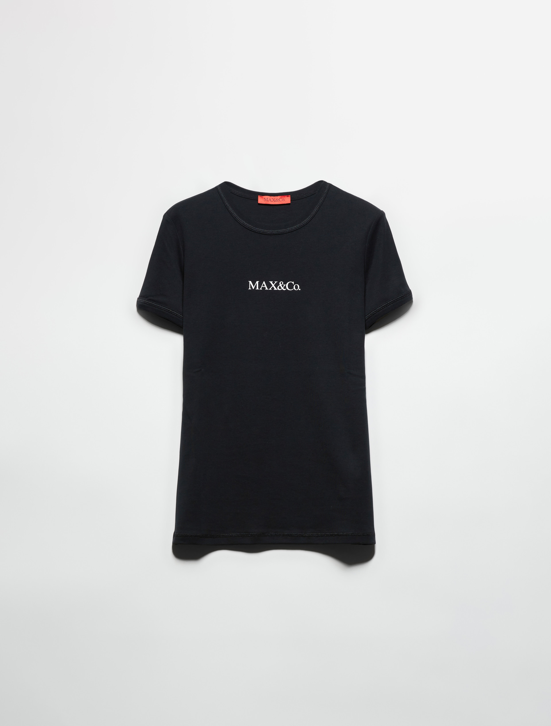 Slim-fit logo T-shirt - BLACK - MAX&Co. - 5
