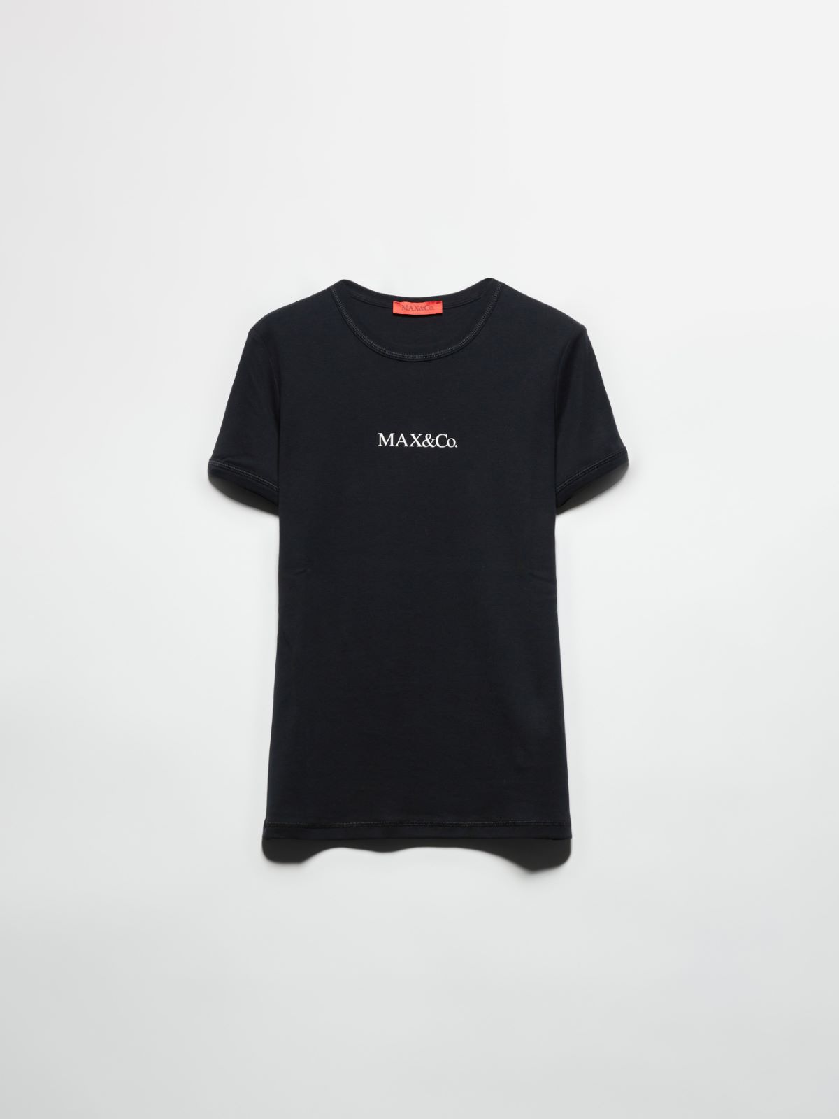 Slim-fit logo T-shirt - BLACK - MAX&Co. - 5