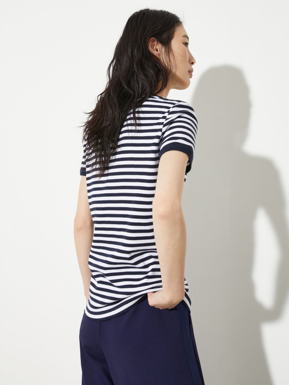 Slim-fit logo T-shirt - NAVY - MAX&Co. - 2