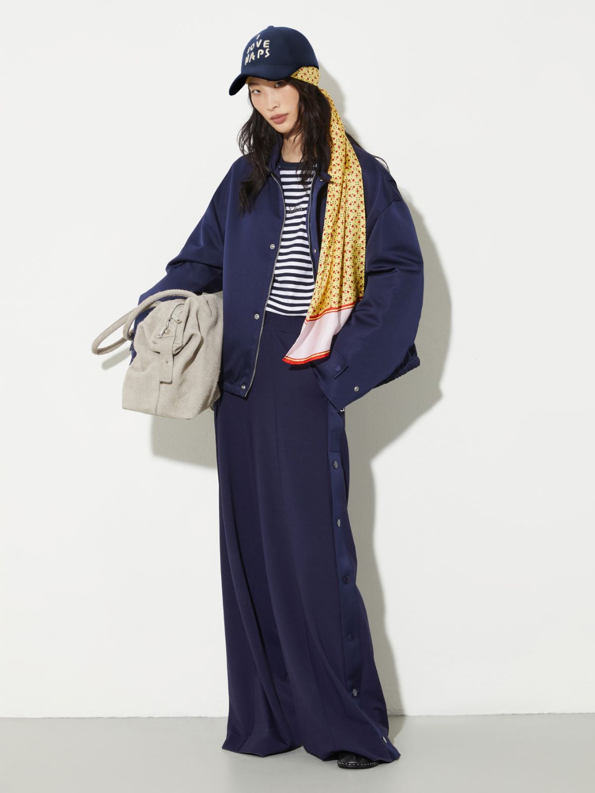 Slim-fit logo T-shirt - NAVY - MAX&Co. - 4