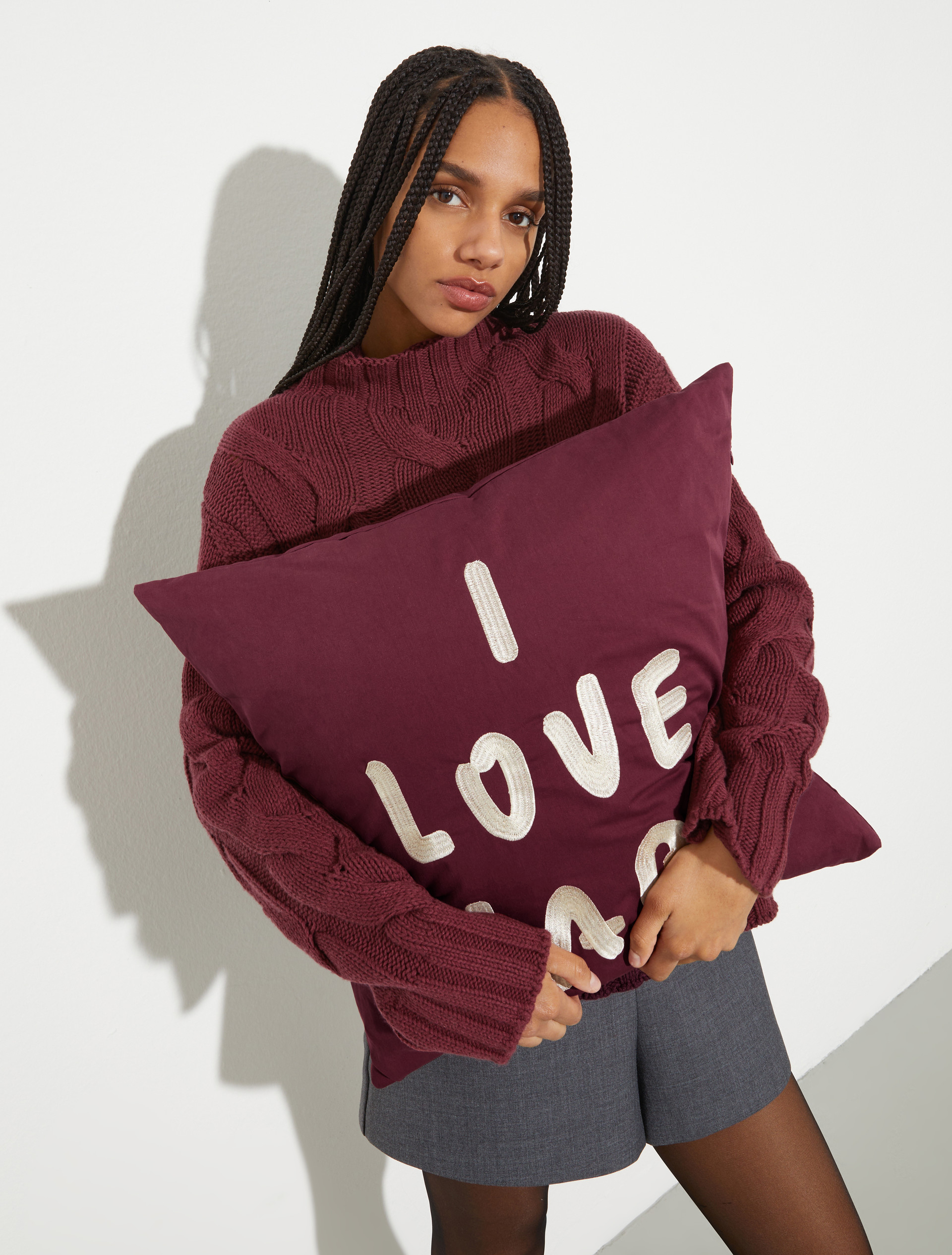 P. Terzini &Co.llaboration cushion - BORDEAUX - MAX&Co. - 3