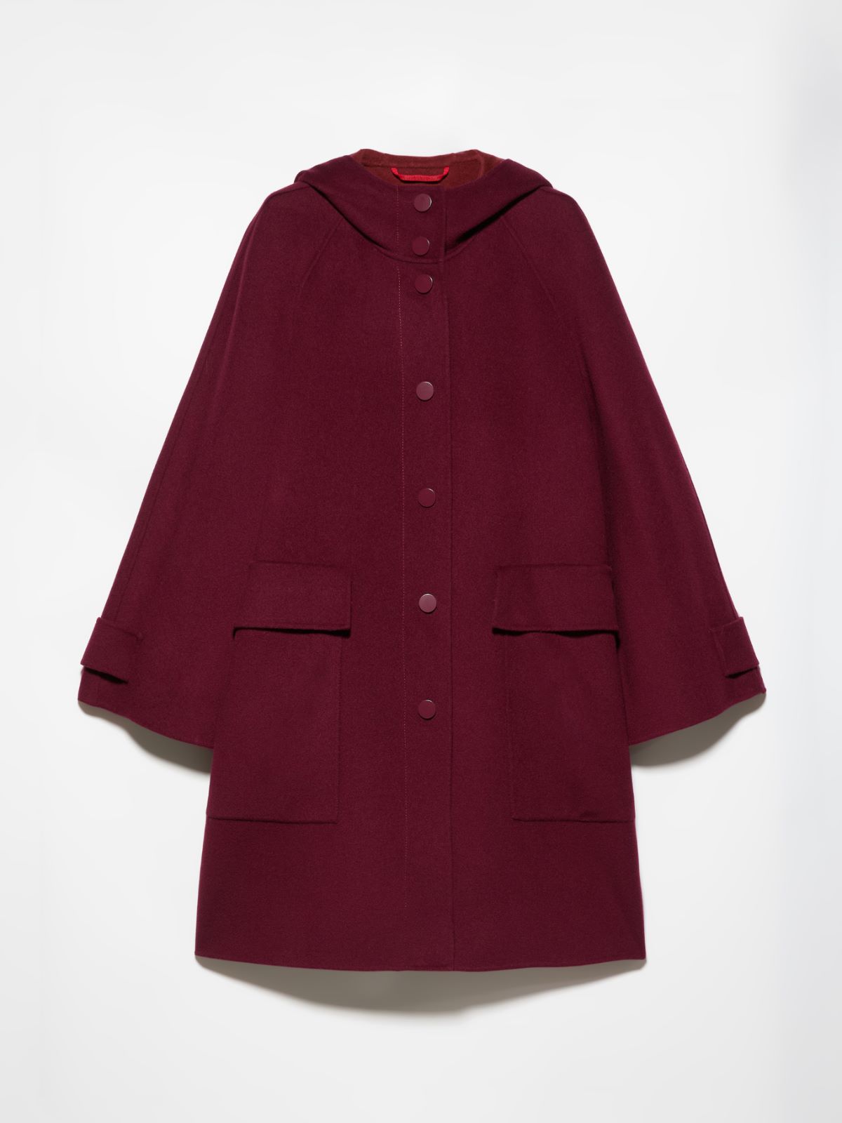Double-woven wool parka - BORDEAUX - MAX&Co.