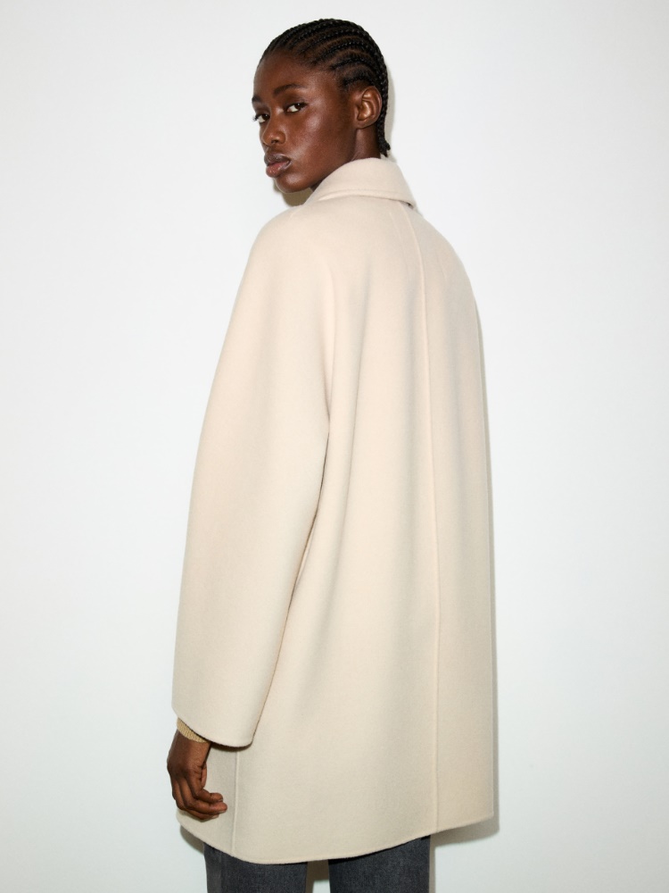 Double-woven wool coat - MILK - MAX&Co. - 2