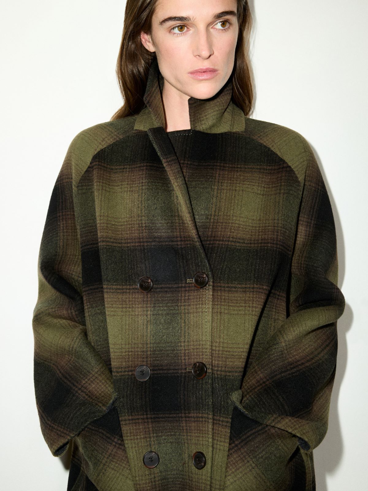 Double-woven wool coat - GREEN - MAX&Co. - 3