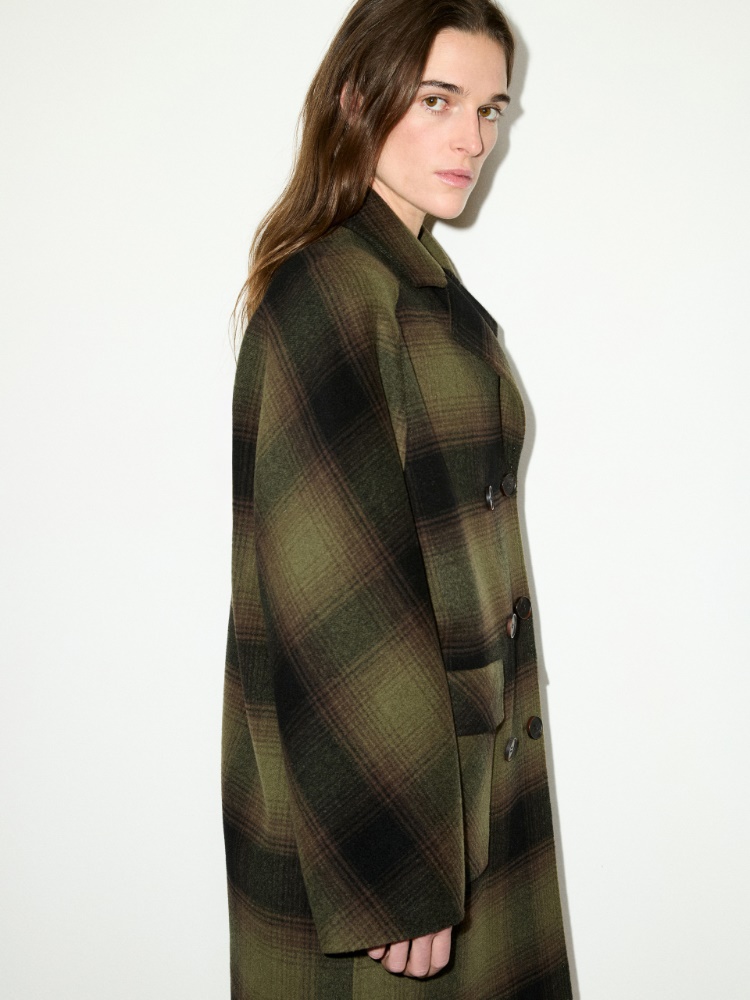 Double-woven wool coat - GREEN - MAX&Co. - 4