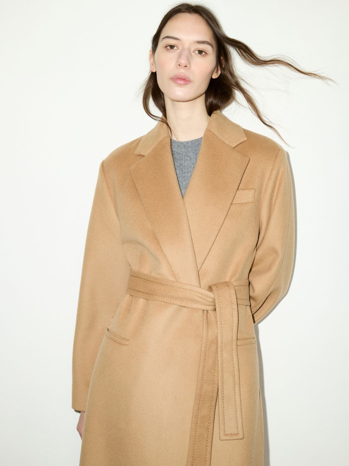 Pure wool midi coat - CAMEL - MAX&Co. - 3