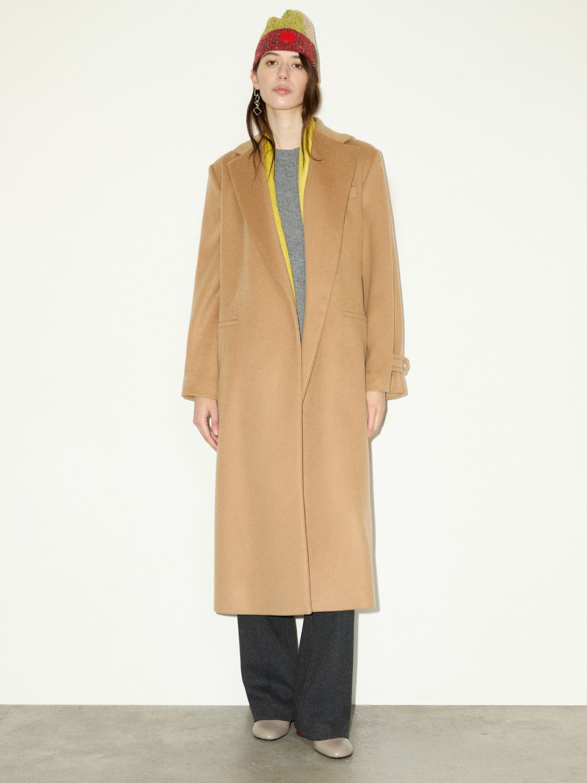 Pure wool midi coat - CAMEL - MAX&Co. - 5