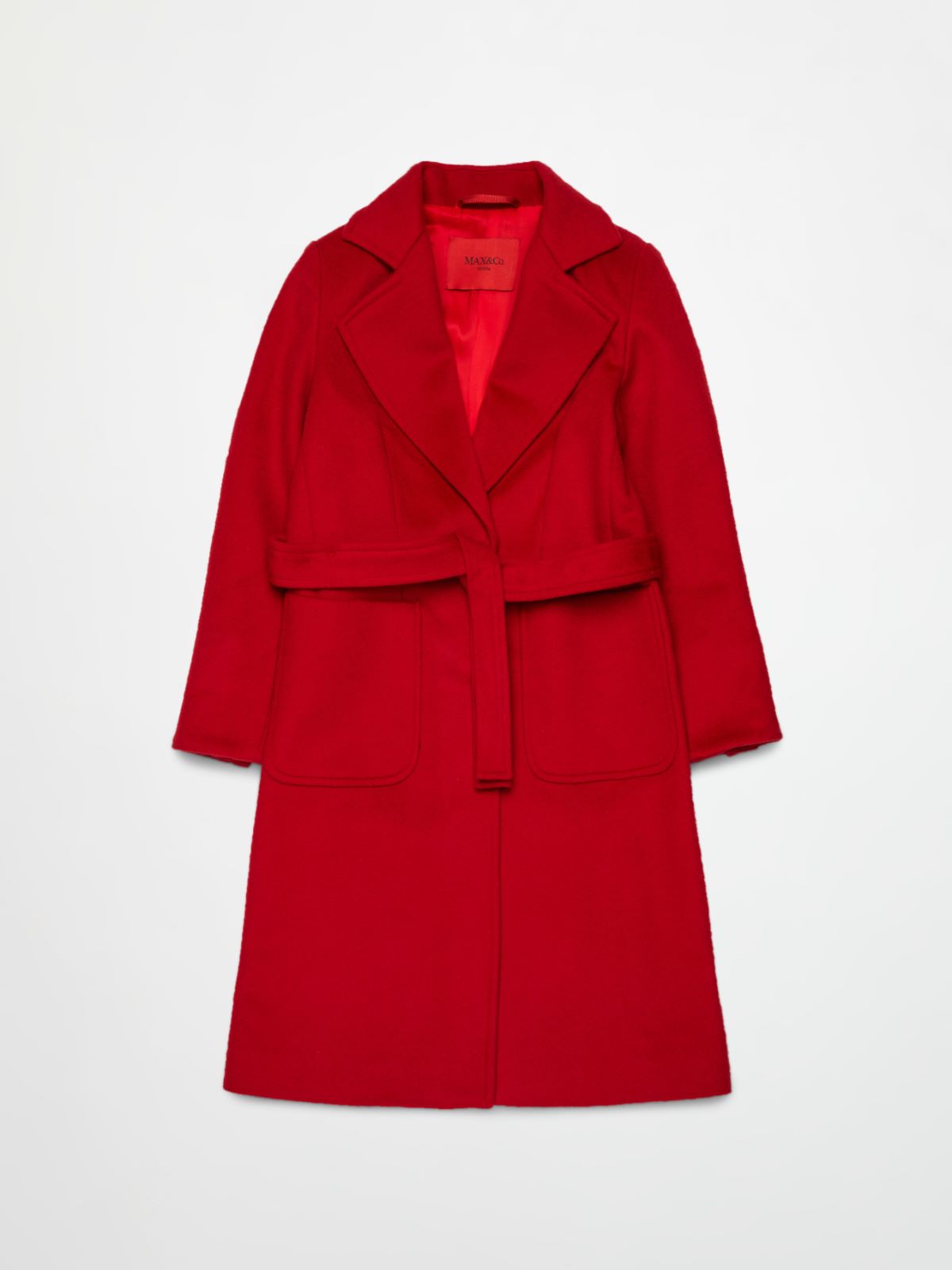 Manteau Runaway en laine KID - ROUGE - MAX&Co.