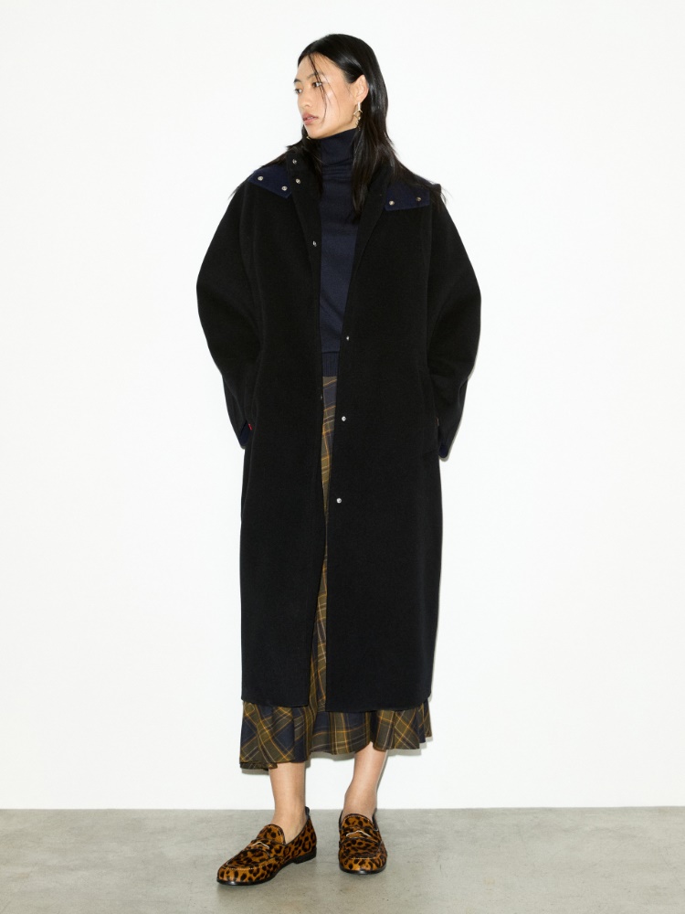 Oversized double-woven wool coat - MAX&Co.