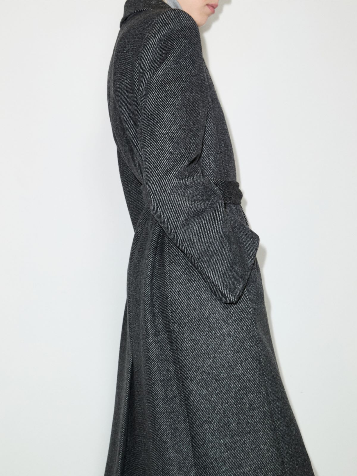 Runaway pure wool coat - BLACK - MAX&Co. - 5