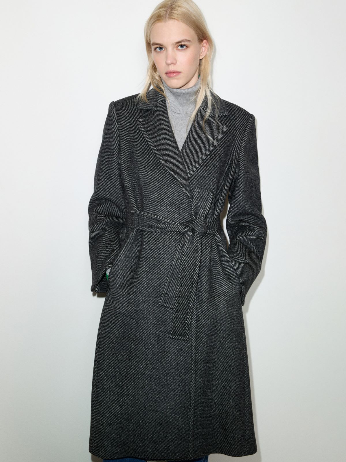 Runaway pure wool coat - BLACK - MAX&Co. - 4