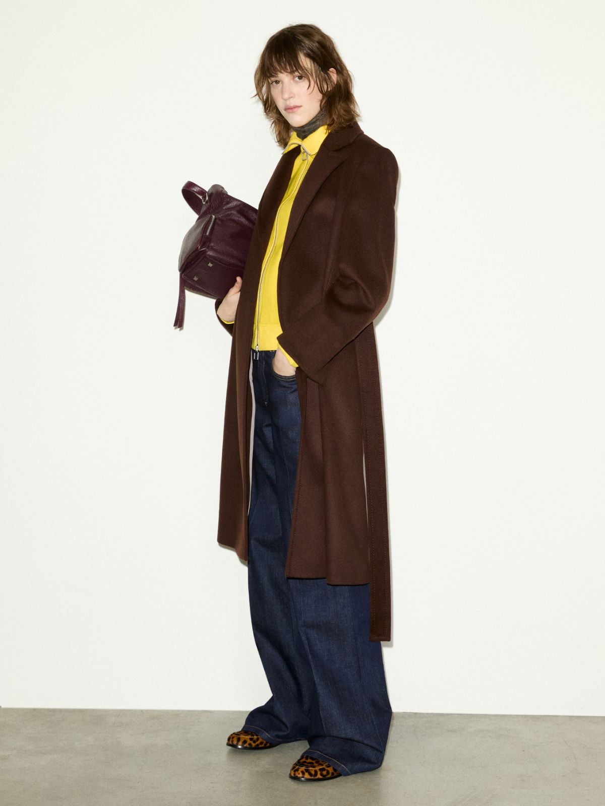 Runaway pure wool coat - DARK BOWN - MAX&Co. - 6