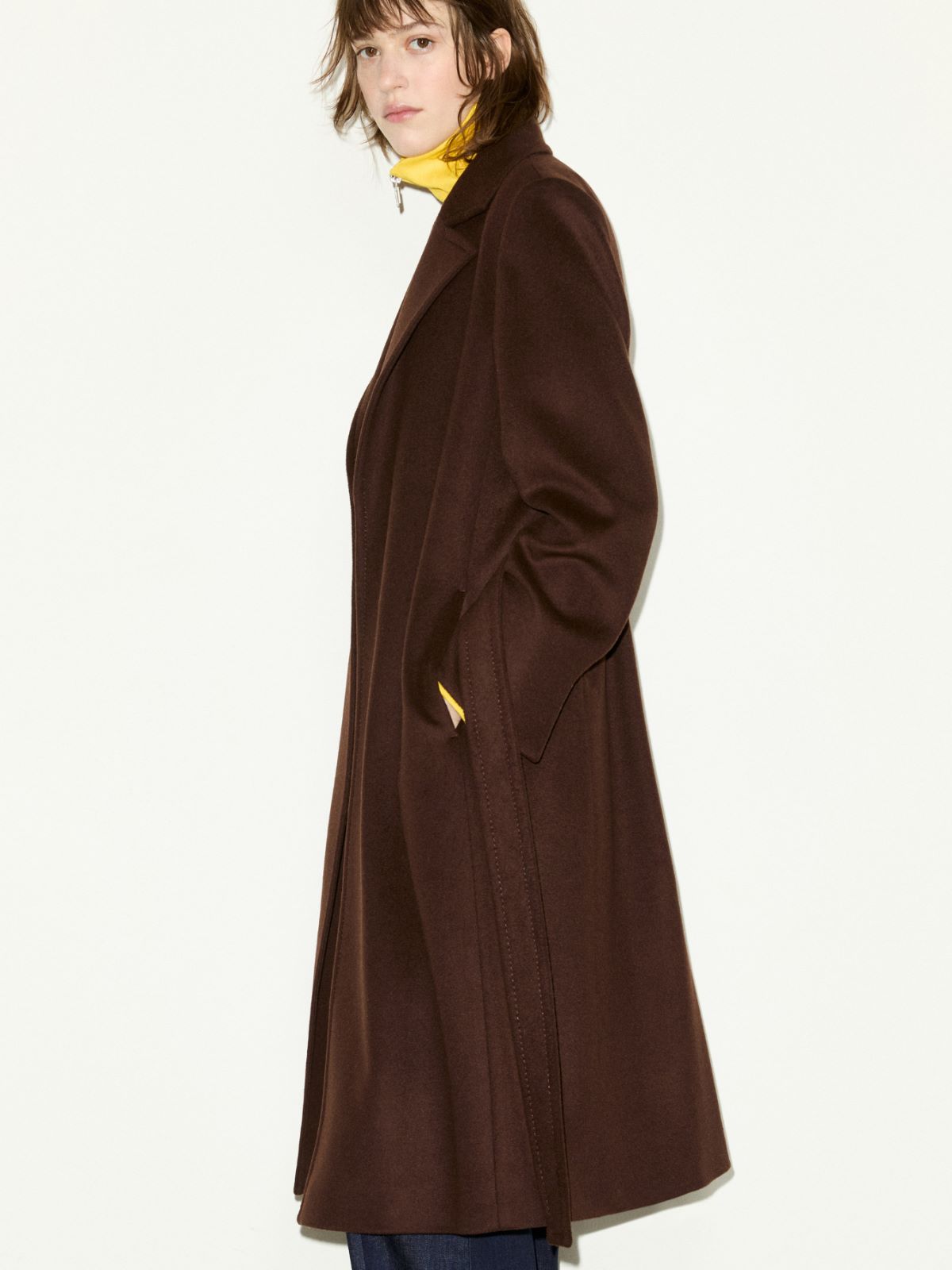 Runaway pure wool coat - DARK BOWN - MAX&Co. - 5