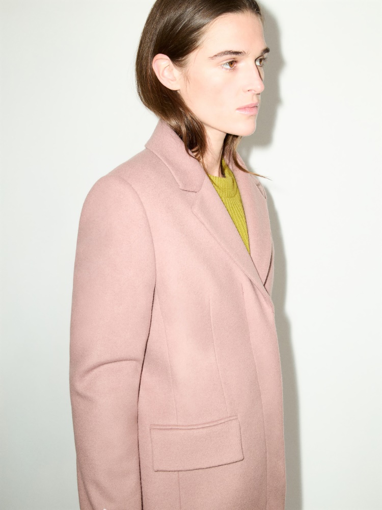 Single-breasted wool-blend coat - ANTIQUE ROSE - MAX&Co. - 3
