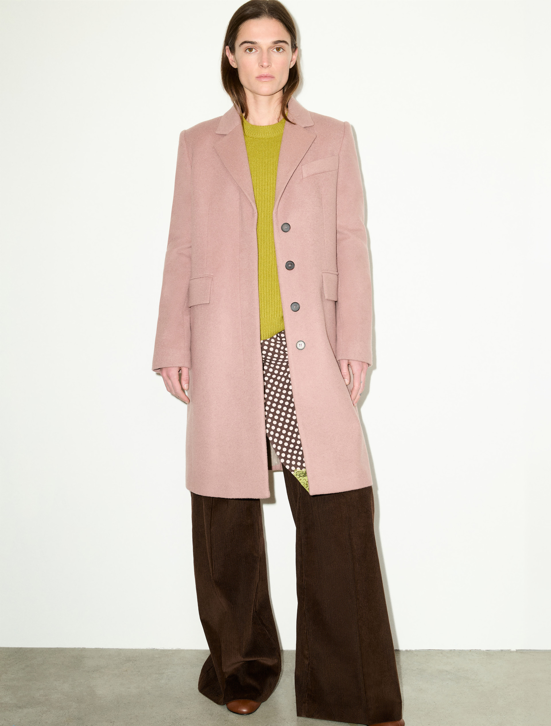 Single-breasted wool-blend coat - MAX&Co.