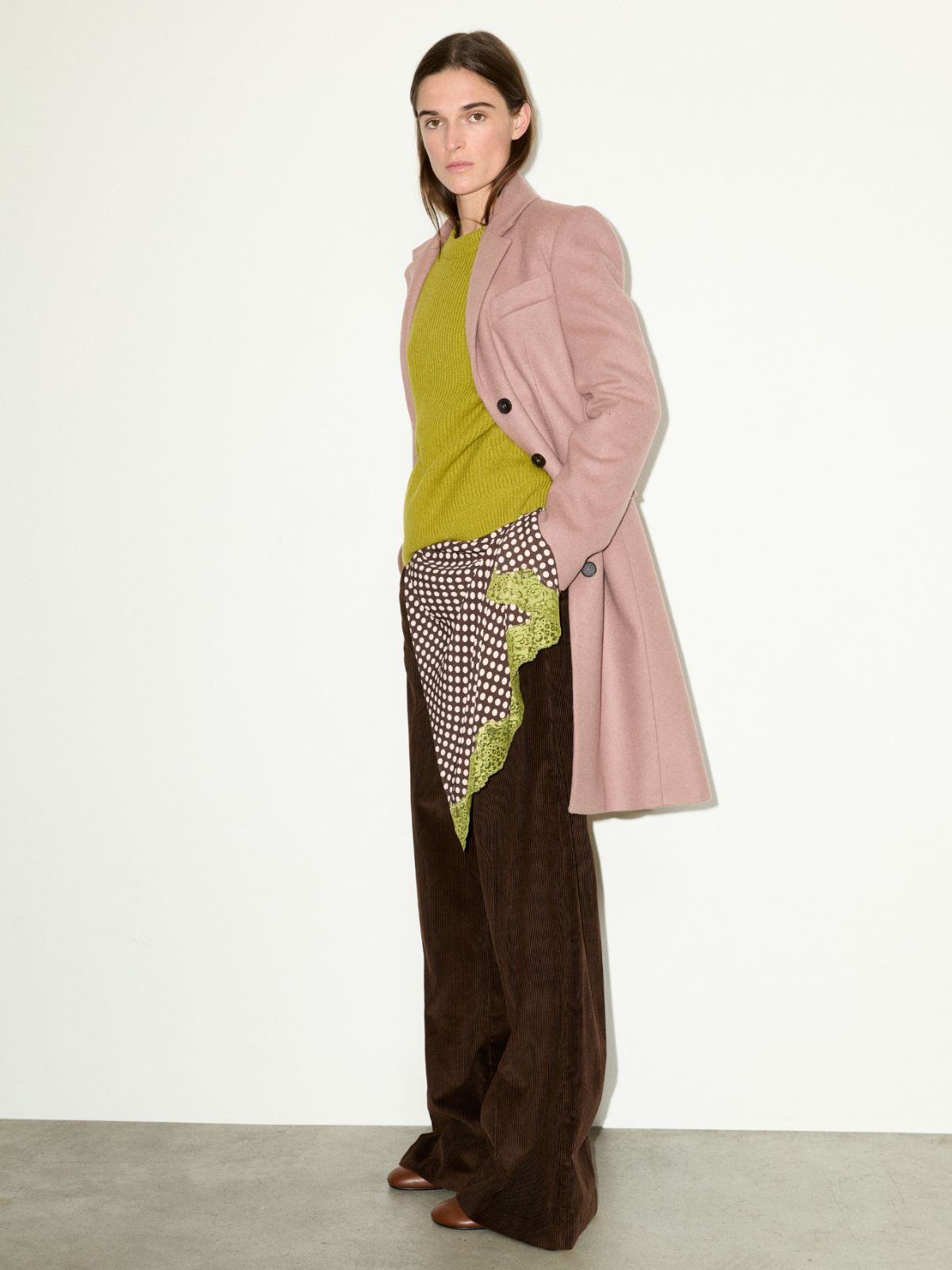 Single-breasted wool-blend coat - ANTIQUE ROSE - MAX&Co. - 5
