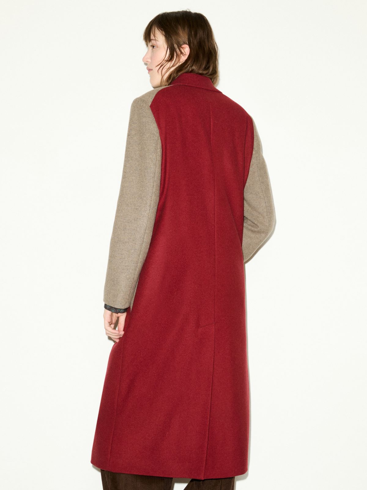 Double-breasted wool-blend coat - BRICK RED - MAX&Co. - 2