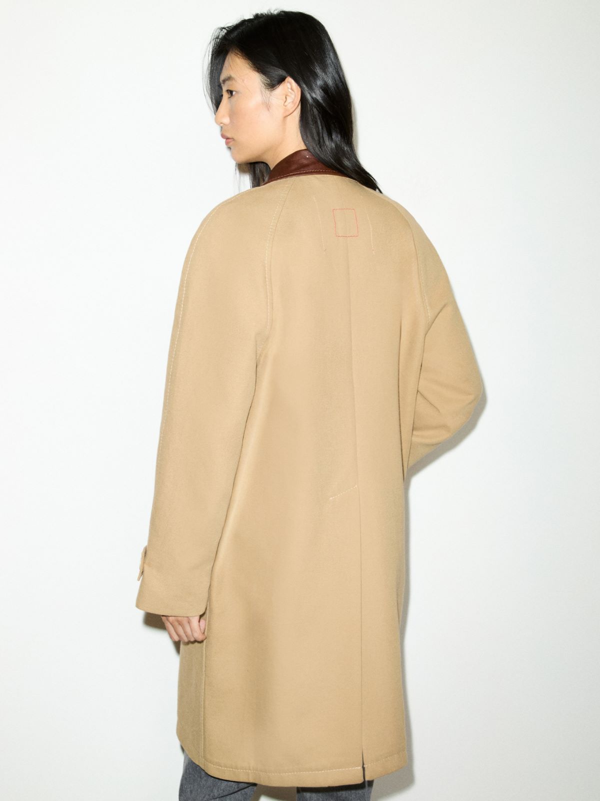 Wasserabweisender Trenchcoat aus Baumwolle - KAMEL - MAX&Co. - 2