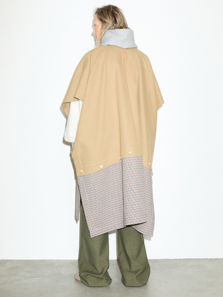 Modular double-faced poncho - CAMEL - MAX&Co. - 2