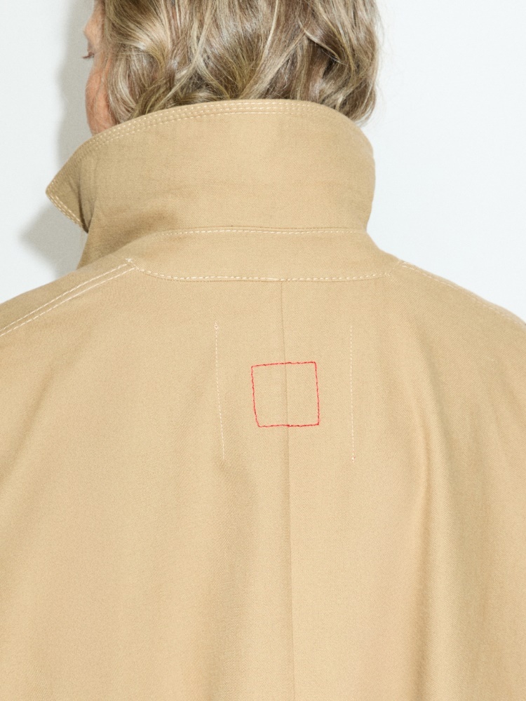 Modular double-faced poncho - CAMEL - MAX&Co. - 4