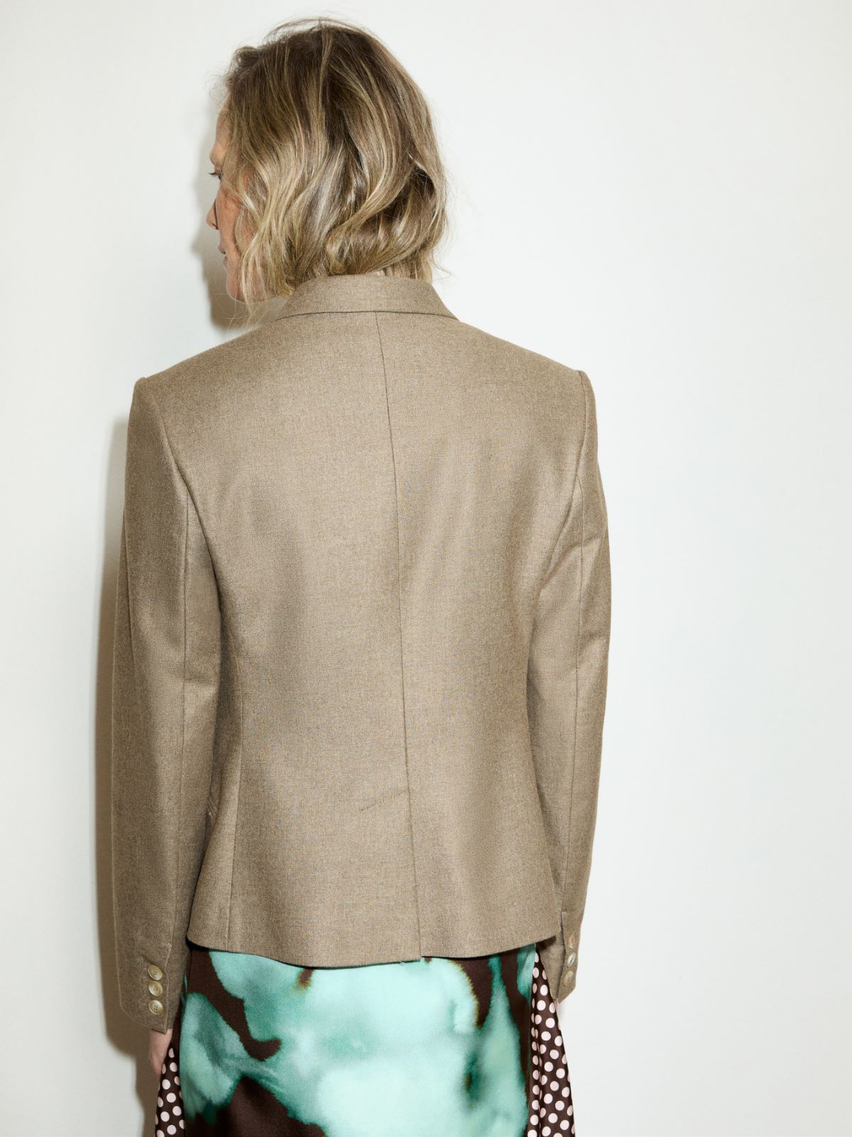 Slim-fit flannel blazer - MELANGE GREY - MAX&Co. - 2