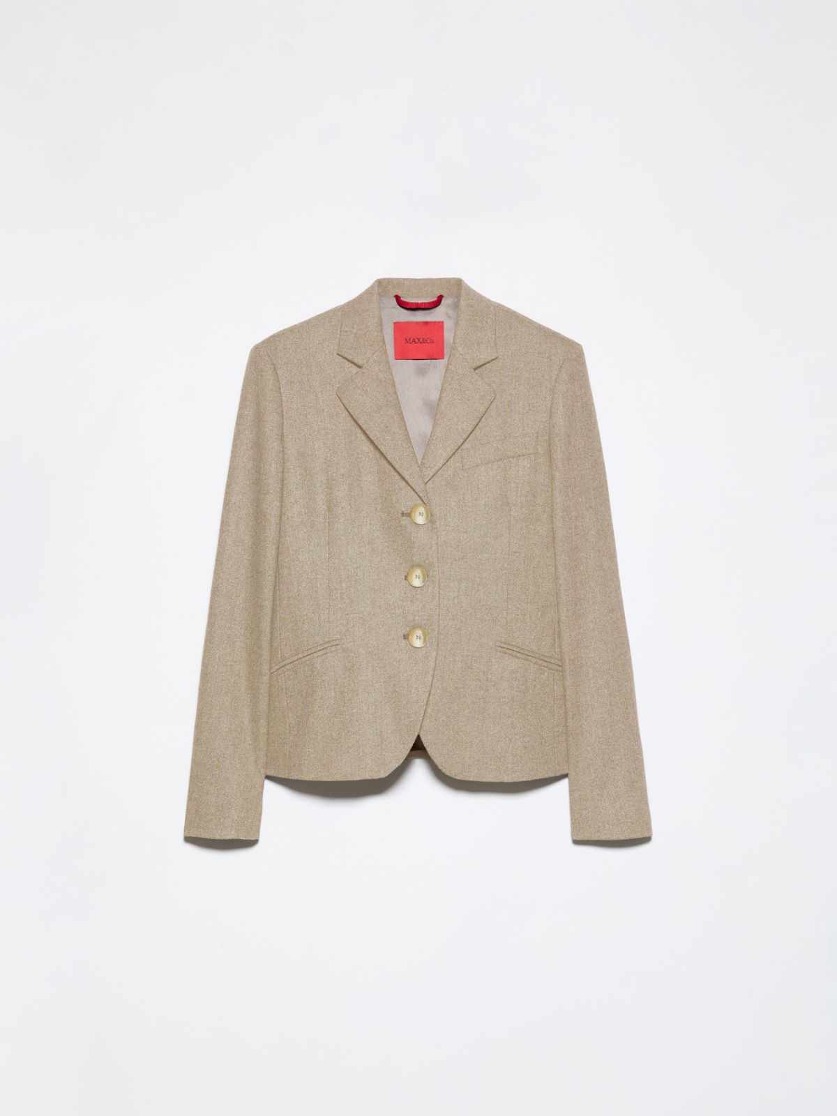 Slim-fit flannel blazer - MELANGE GREY - MAX&Co. - 6