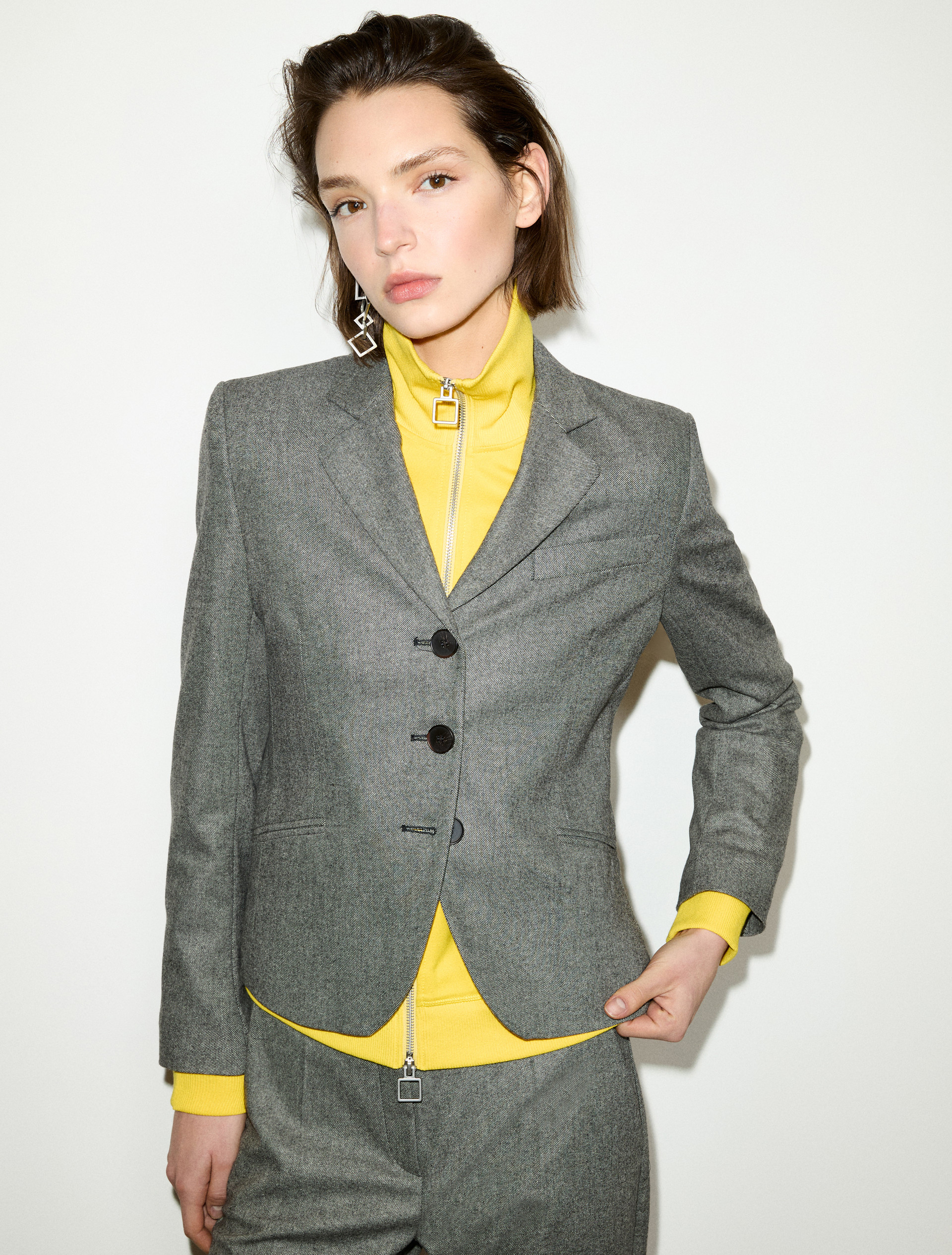 Slim-fit flannel blazer - MAX&Co.