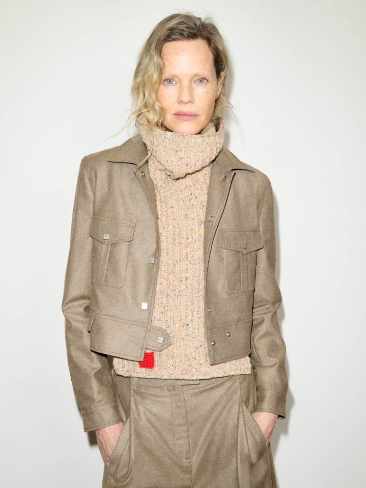 Cropped flannel jacket - MAX&Co.