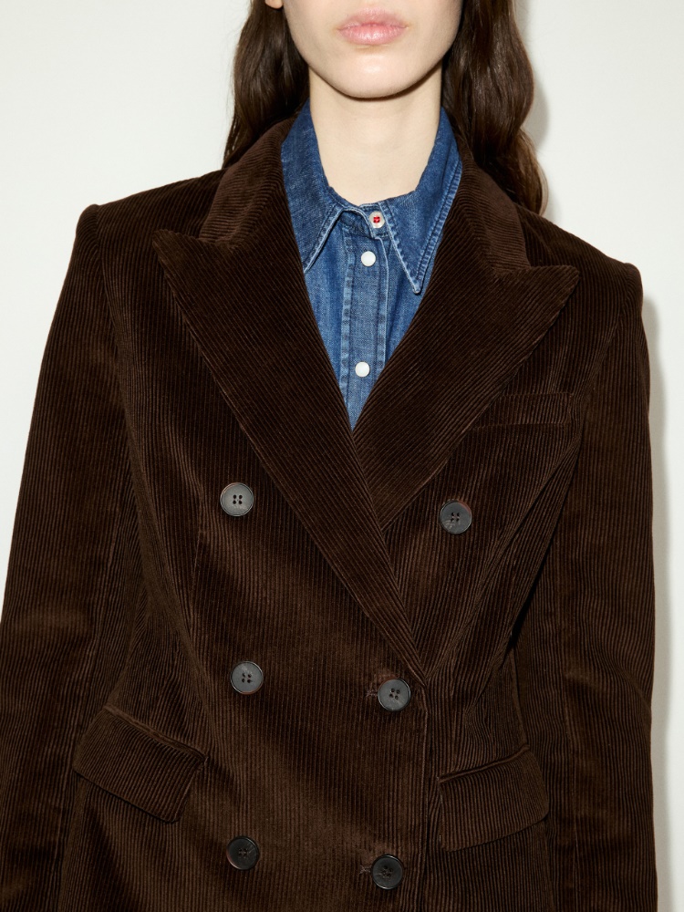 Blazer à double boutonnage en velours côtelé - MAX&Co. - 3