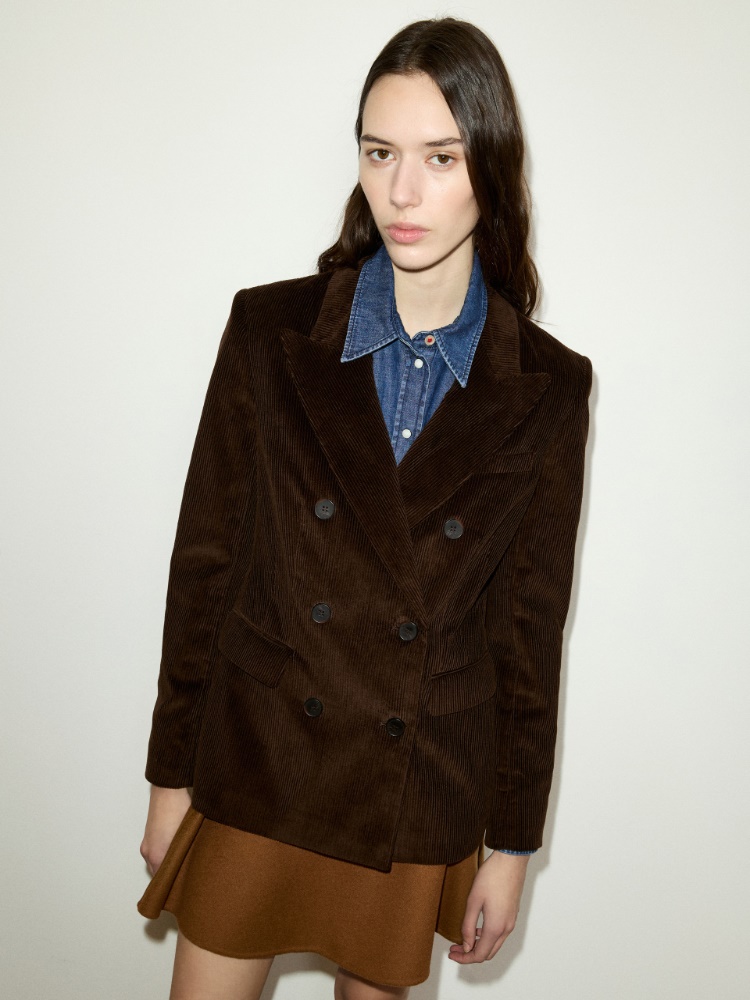 Blazer à double boutonnage en velours côtelé - MAX&Co.