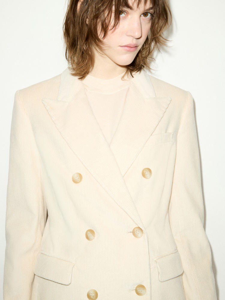 Blazer à double boutonnage en velours côtelé - MAX&Co. - 3