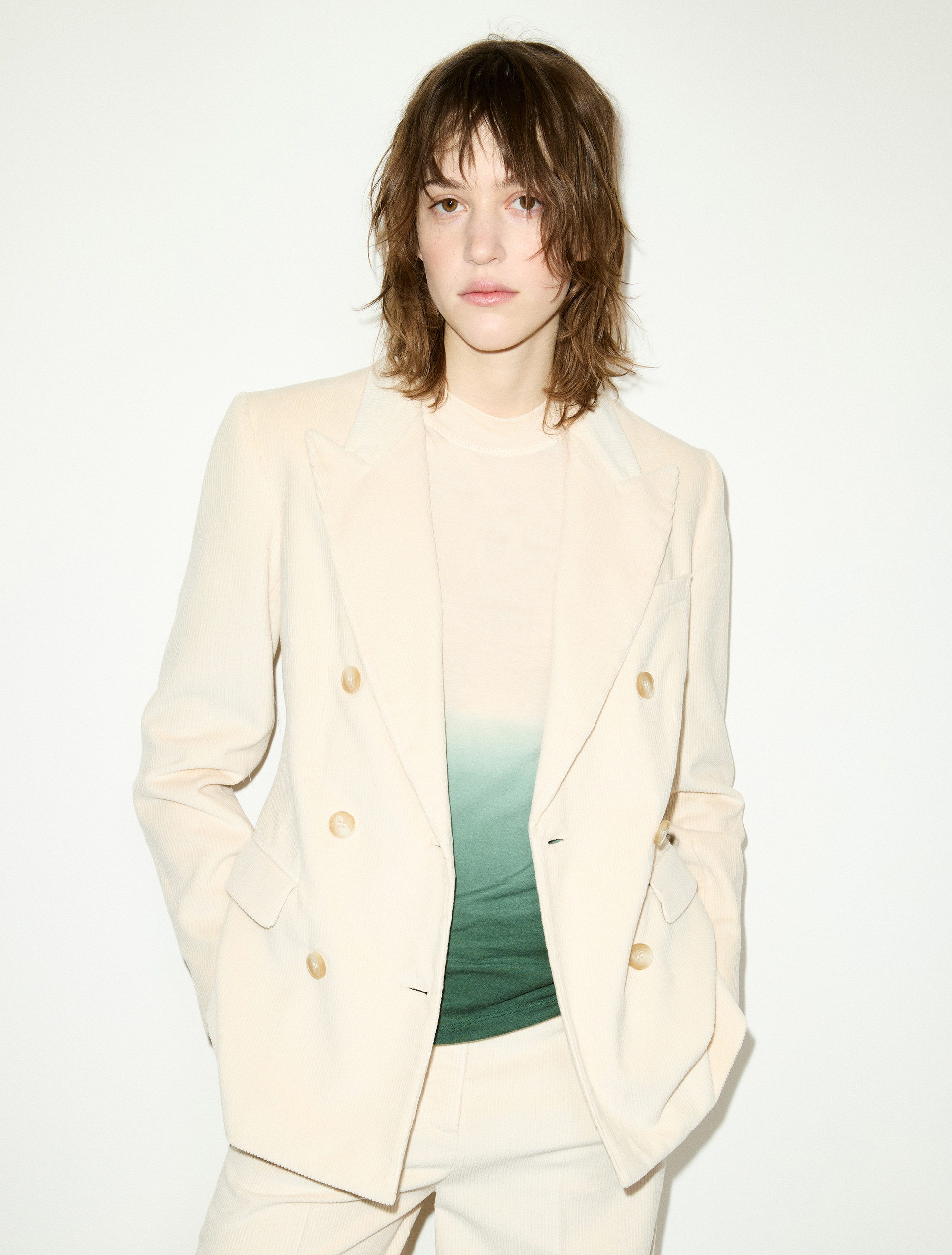 Double-breasted corduroy blazer - MAX&Co.