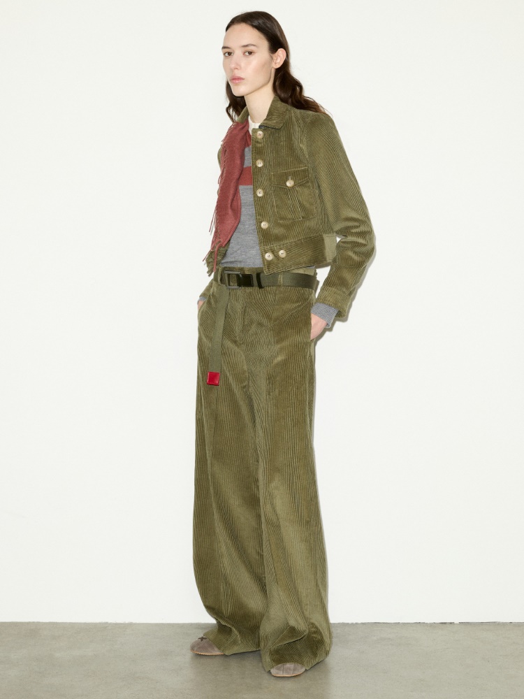 Cropped corduroy jacket - KAKI - MAX&Co. - 6