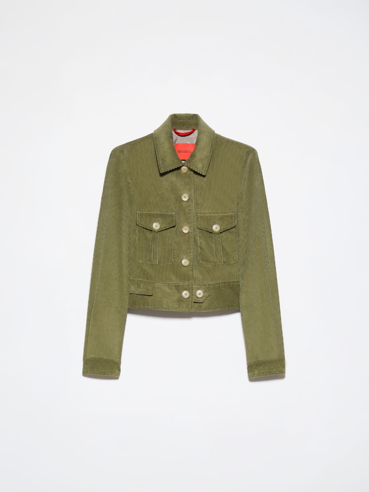 Cropped corduroy jacket - KAKI - MAX&Co. - 7