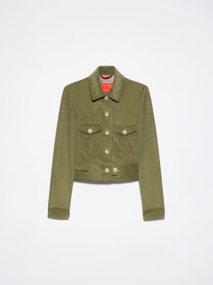 Cropped corduroy jacket - KAKI - MAX&Co. - 7